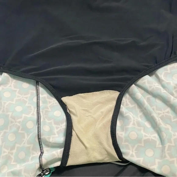 Fit 4U swim dress size 20W aqua,black,white geo design adjustable straps 1piece - Picture 11 of 13